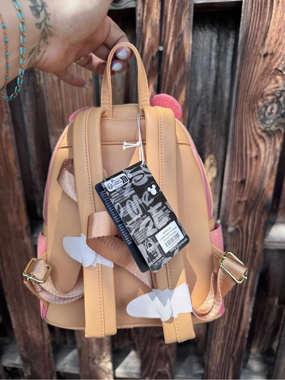 Disney Pink and Tan Winnie the Pooh Mini Backpack